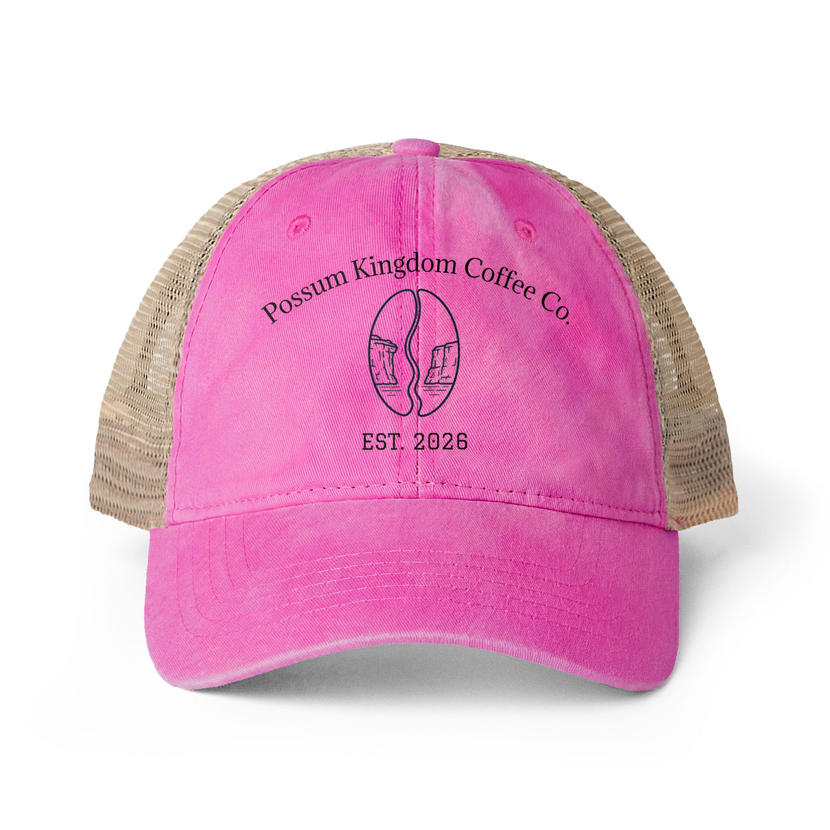 Possum Kingdom Coffee Women's Washed Mesh Back Cap