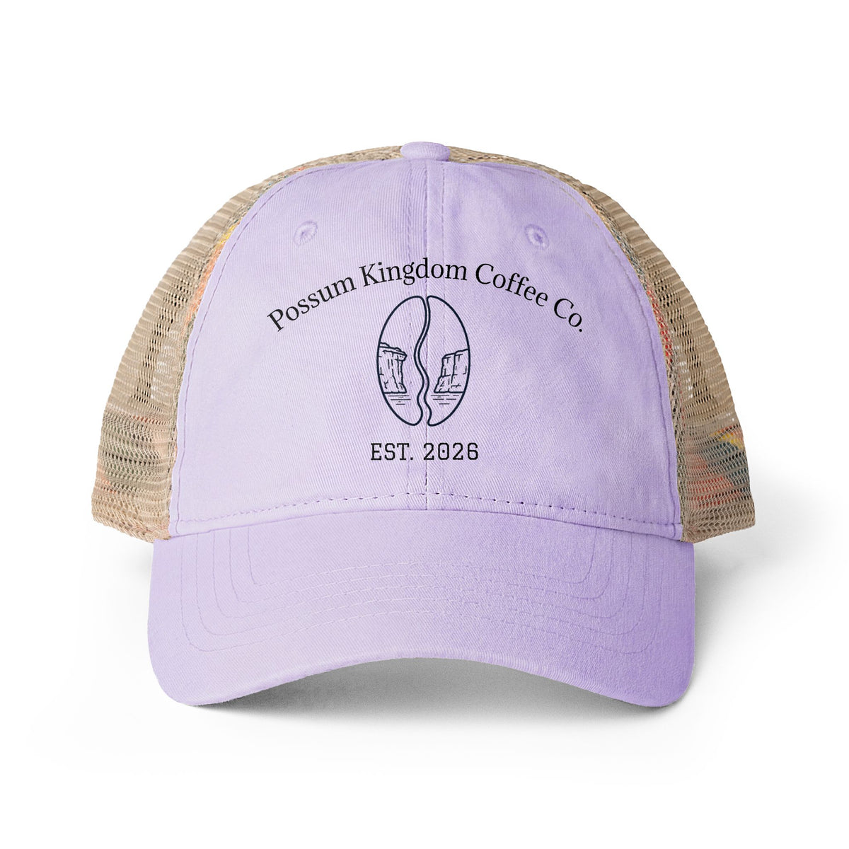 Possum Kingdom Coffee Women's Washed Mesh Back Cap