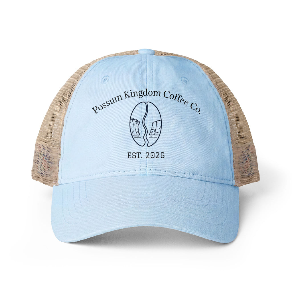 Possum Kingdom Coffee Women's Washed Mesh Back Cap