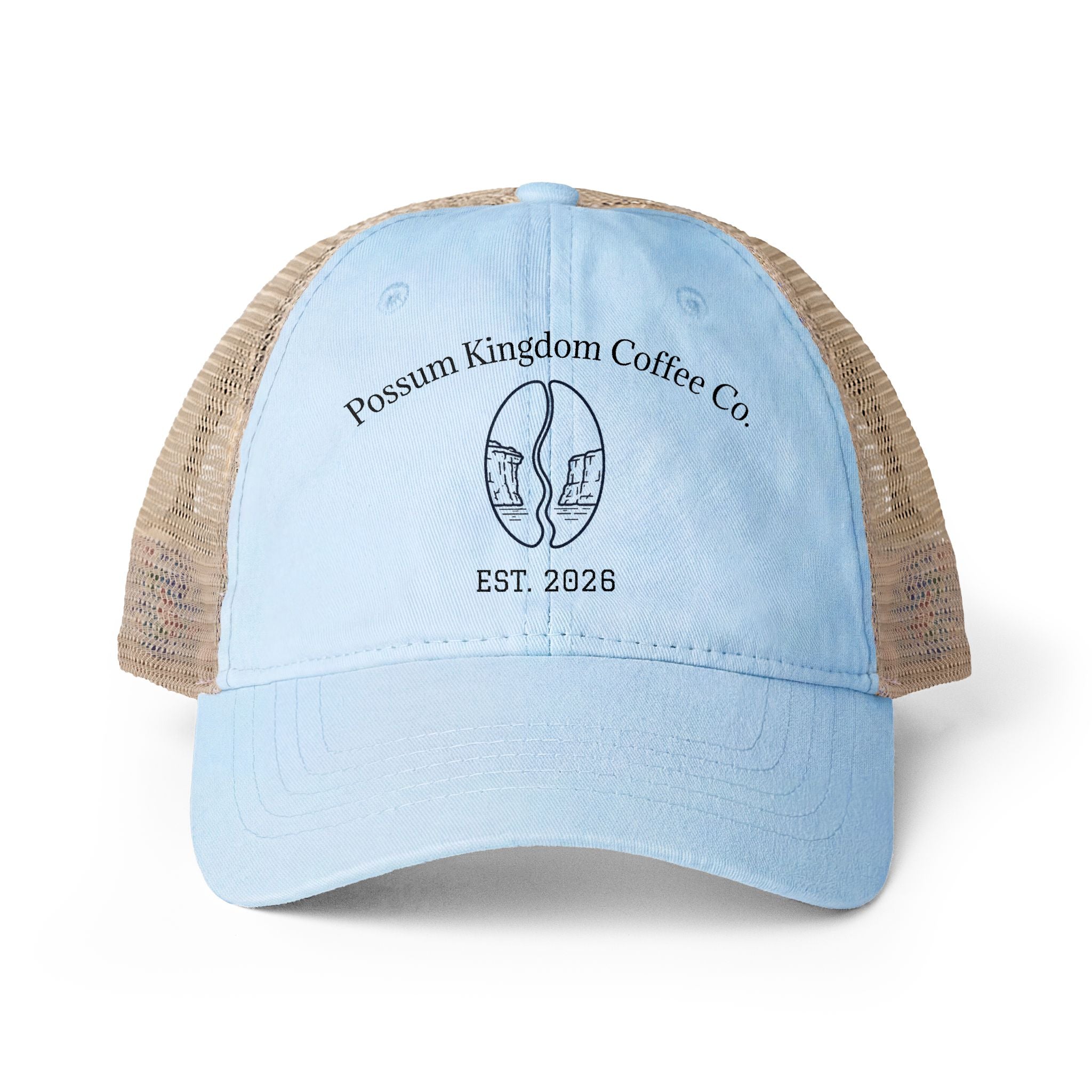 Possum Kingdom Coffee Women's Washed Mesh Back Cap