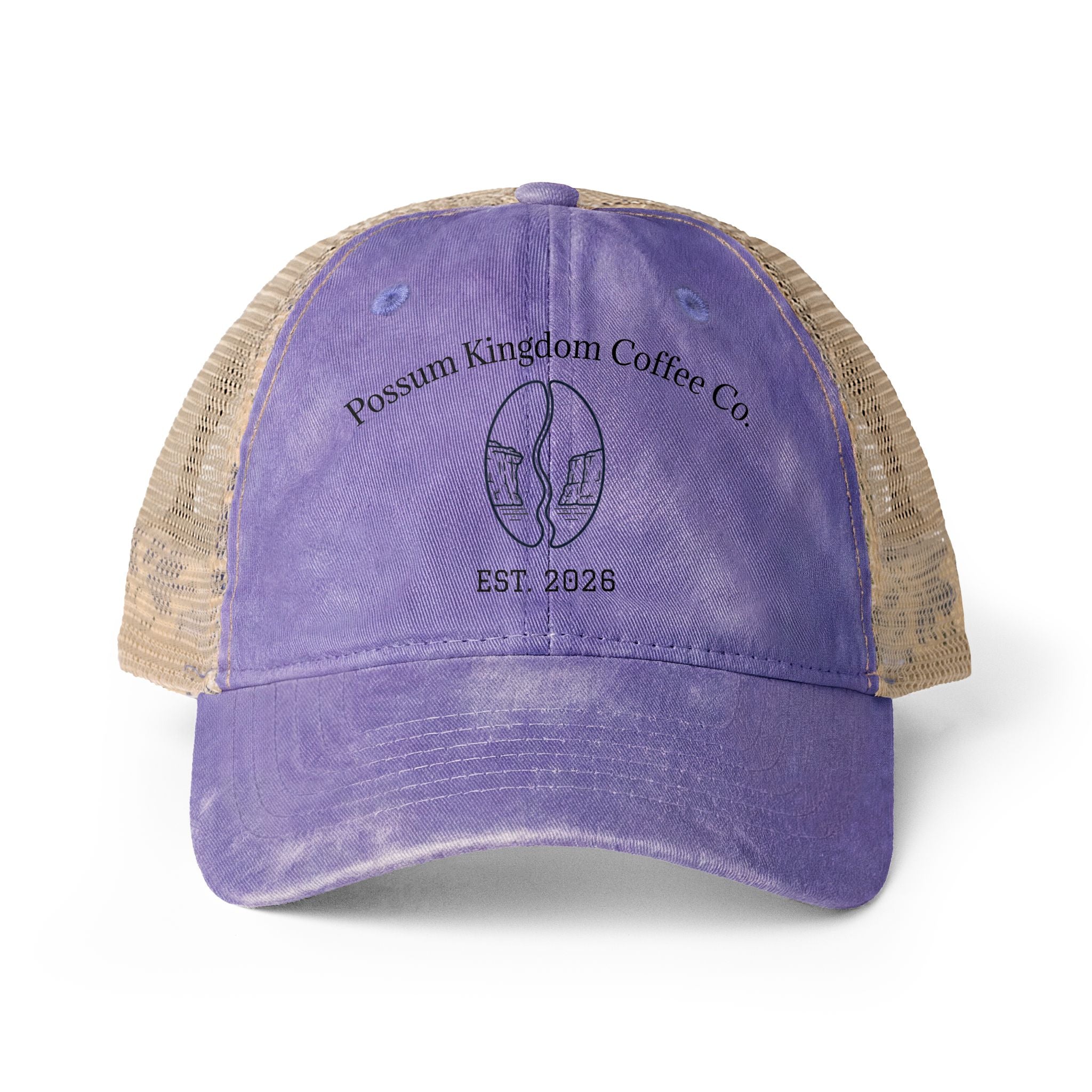 Possum Kingdom Coffee Women's Washed Mesh Back Cap
