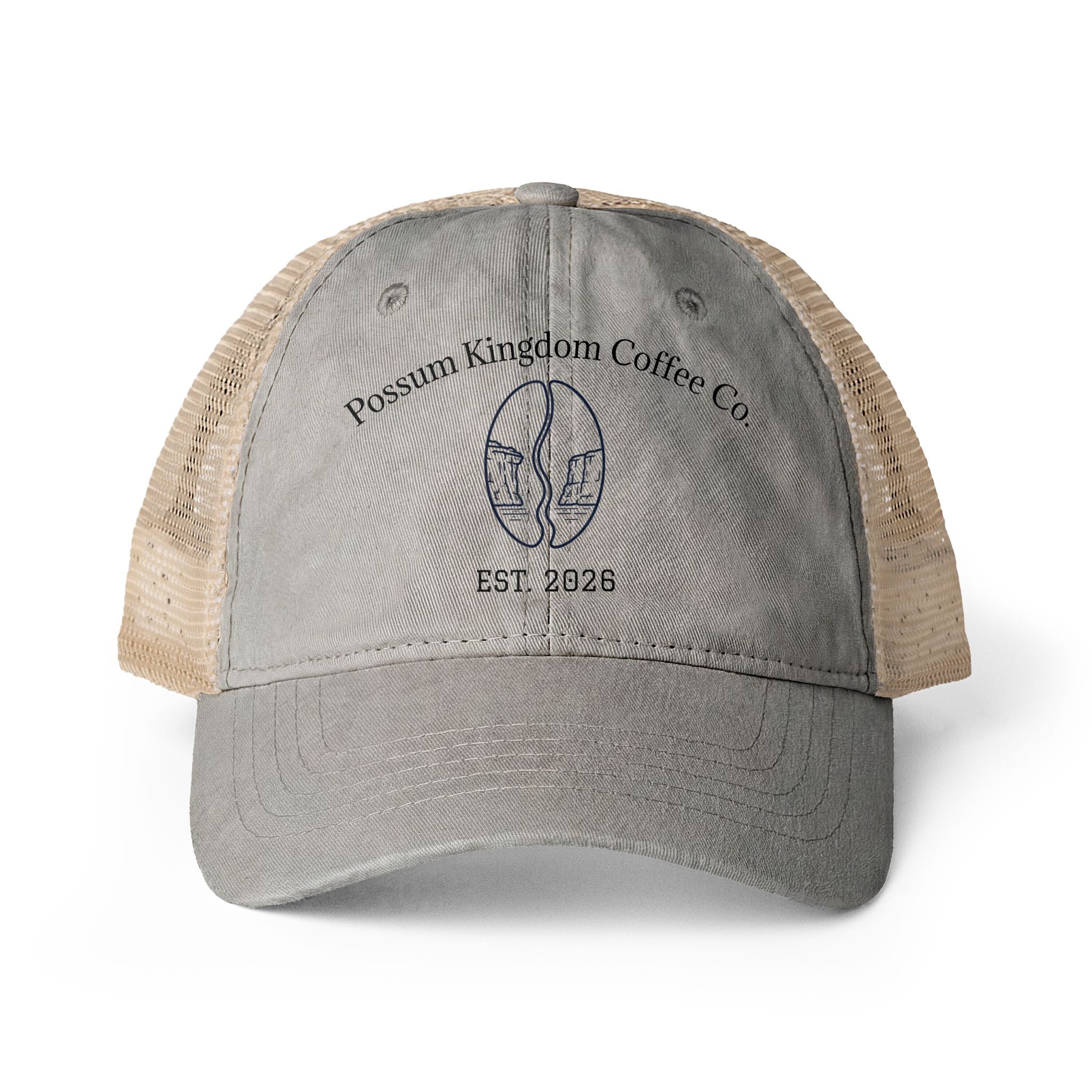 Possum Kingdom Coffee Women's Washed Mesh Back Cap