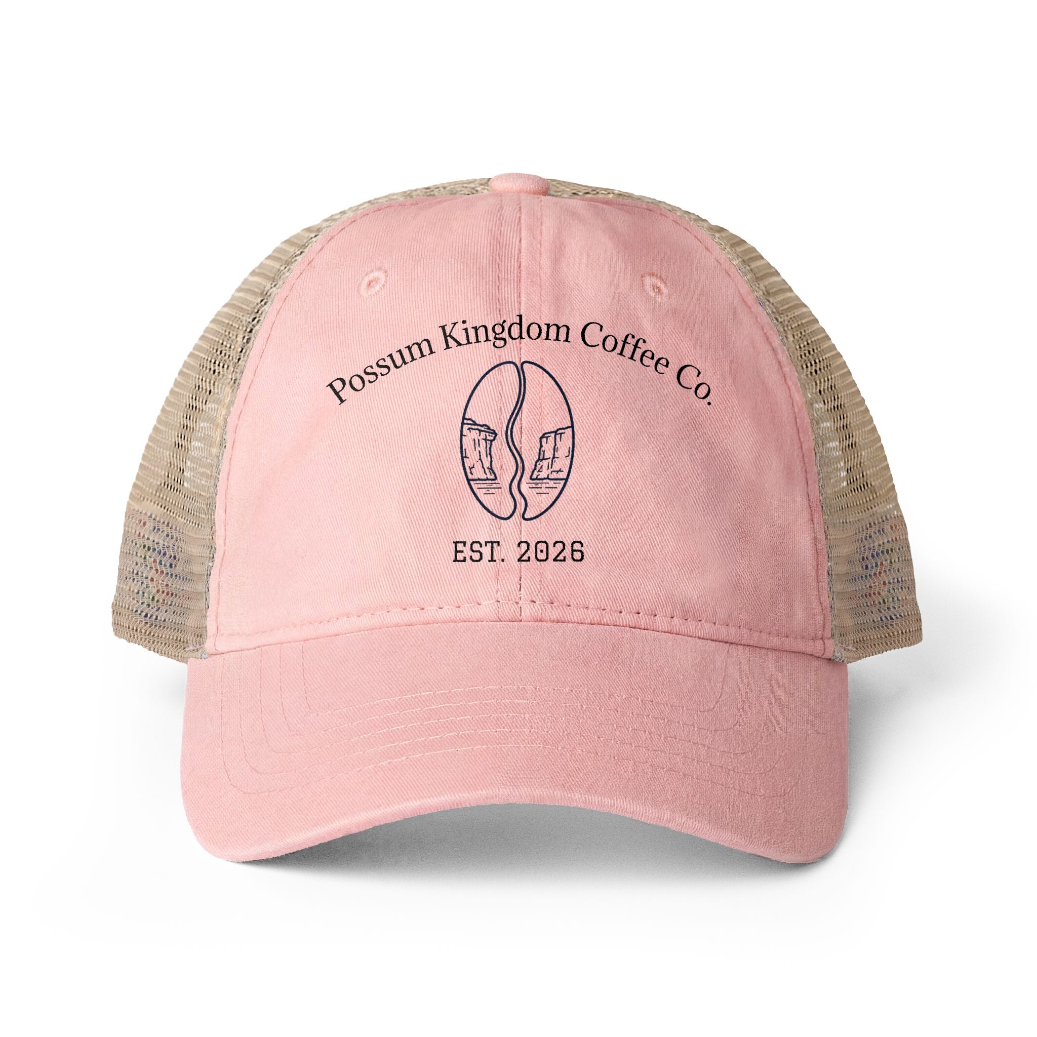 Possum Kingdom Coffee Women's Washed Mesh Back Cap