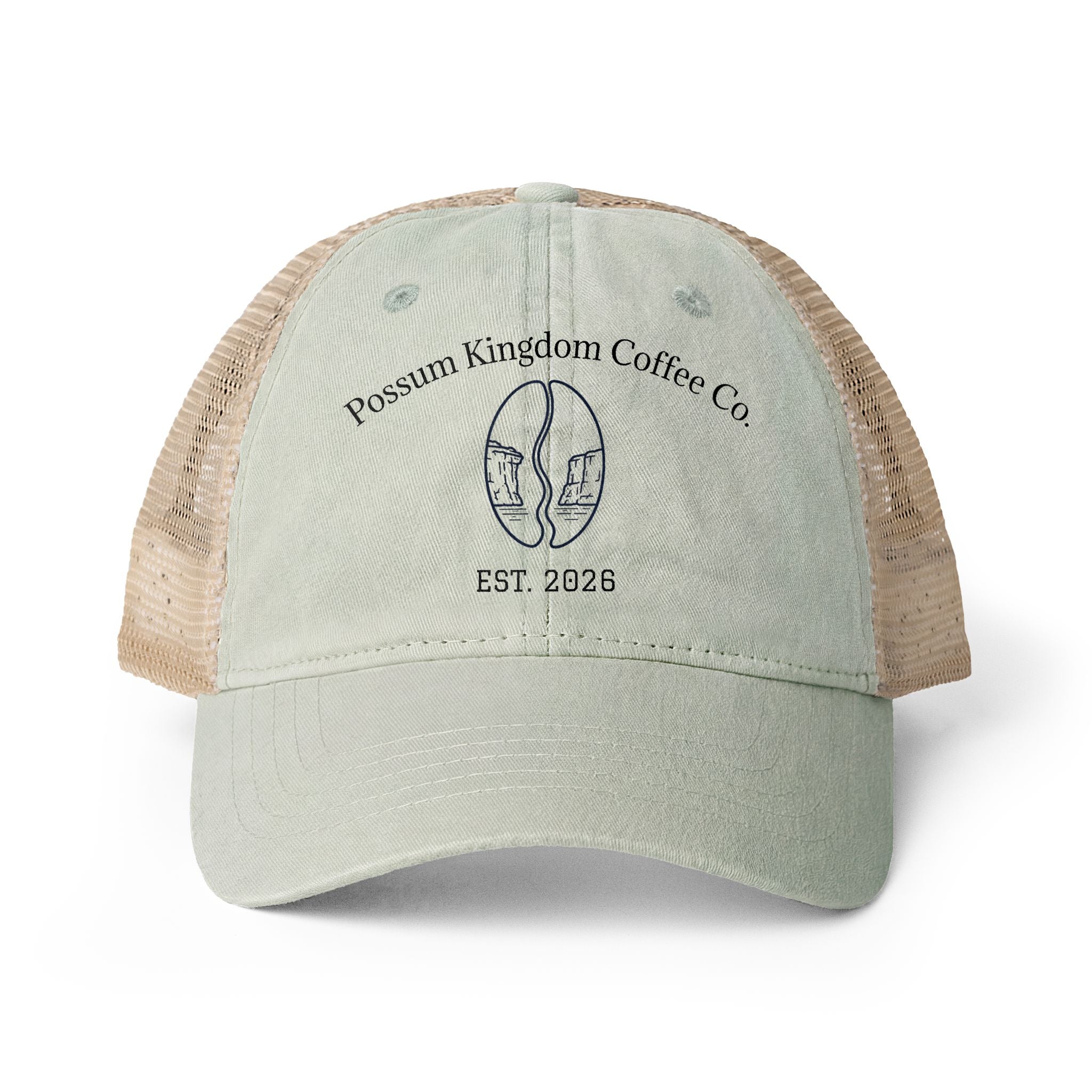 Possum Kingdom Coffee Women's Washed Mesh Back Cap